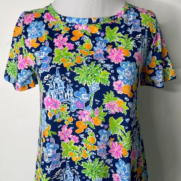 Disney x Lilly Pulitzer Loves Mickey & Minnie Mouse Cody Aegean Navy - Picture 2 of 8